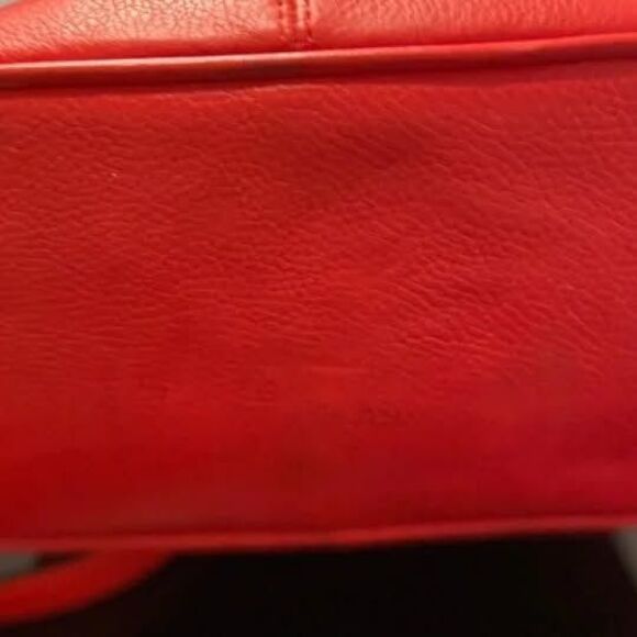 Coach Park Red Pebbled Leather Backpack Purse F24385 Classic main image 4